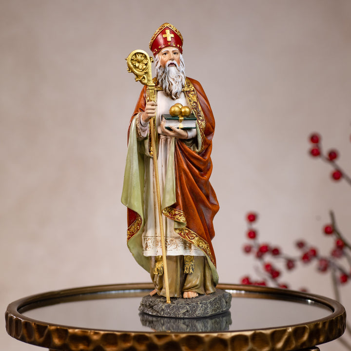 Statue - St Nicholas - 10" - Color/Resin