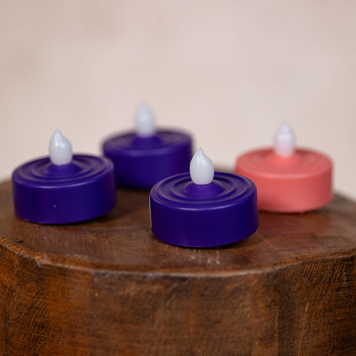 Advent Tea Lights - Flameless - 4pc