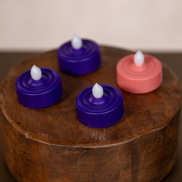 Advent Tea Lights - Flameless - 4pc