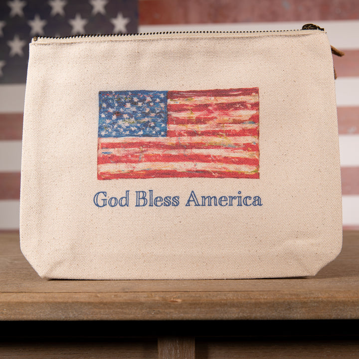 Flag Zipper Pouch