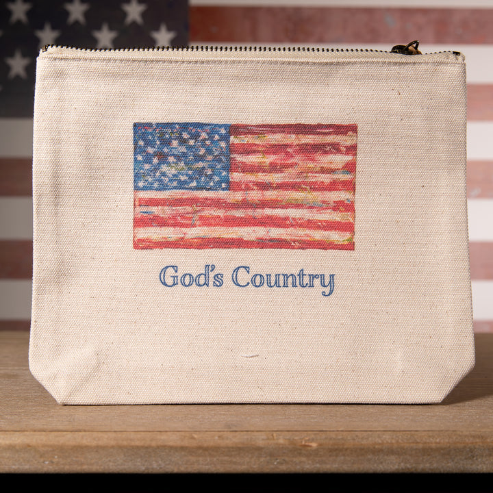 Flag Zipper Pouch