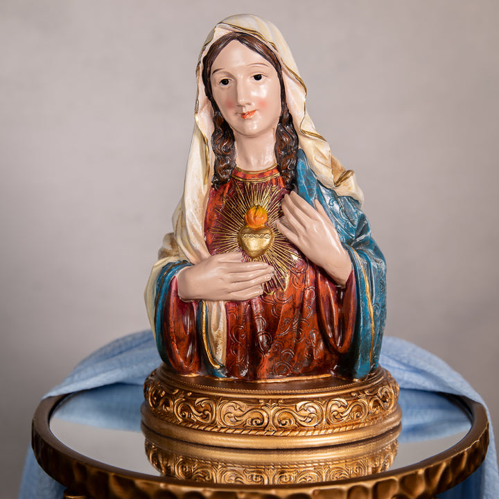 Sacred Heart and Immaculate Heart Statue Set