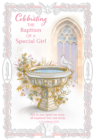 Card - Celebrating the Baptism of a Special Girl