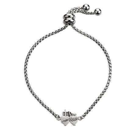 Bracelet - SHJ & IHM - Sterling Silver - Stainless Steel Bolo Chain