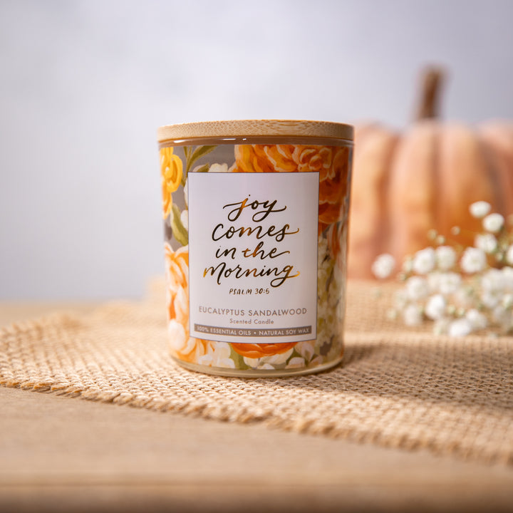 Candle - Joy Comes In the Morning - Eucalyptus Sandalwood
