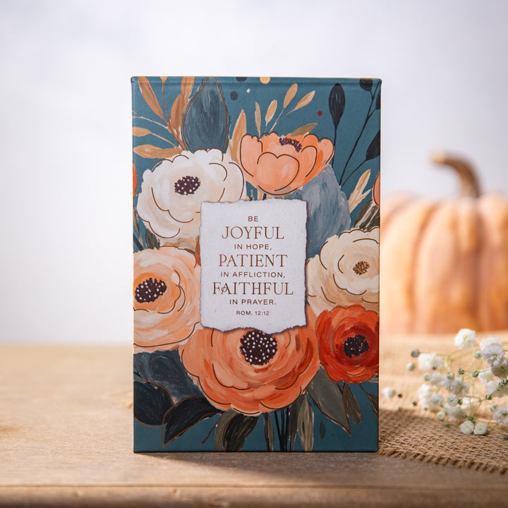 Notepad - Be Joyful In Hope Romans 12:12 - Floral