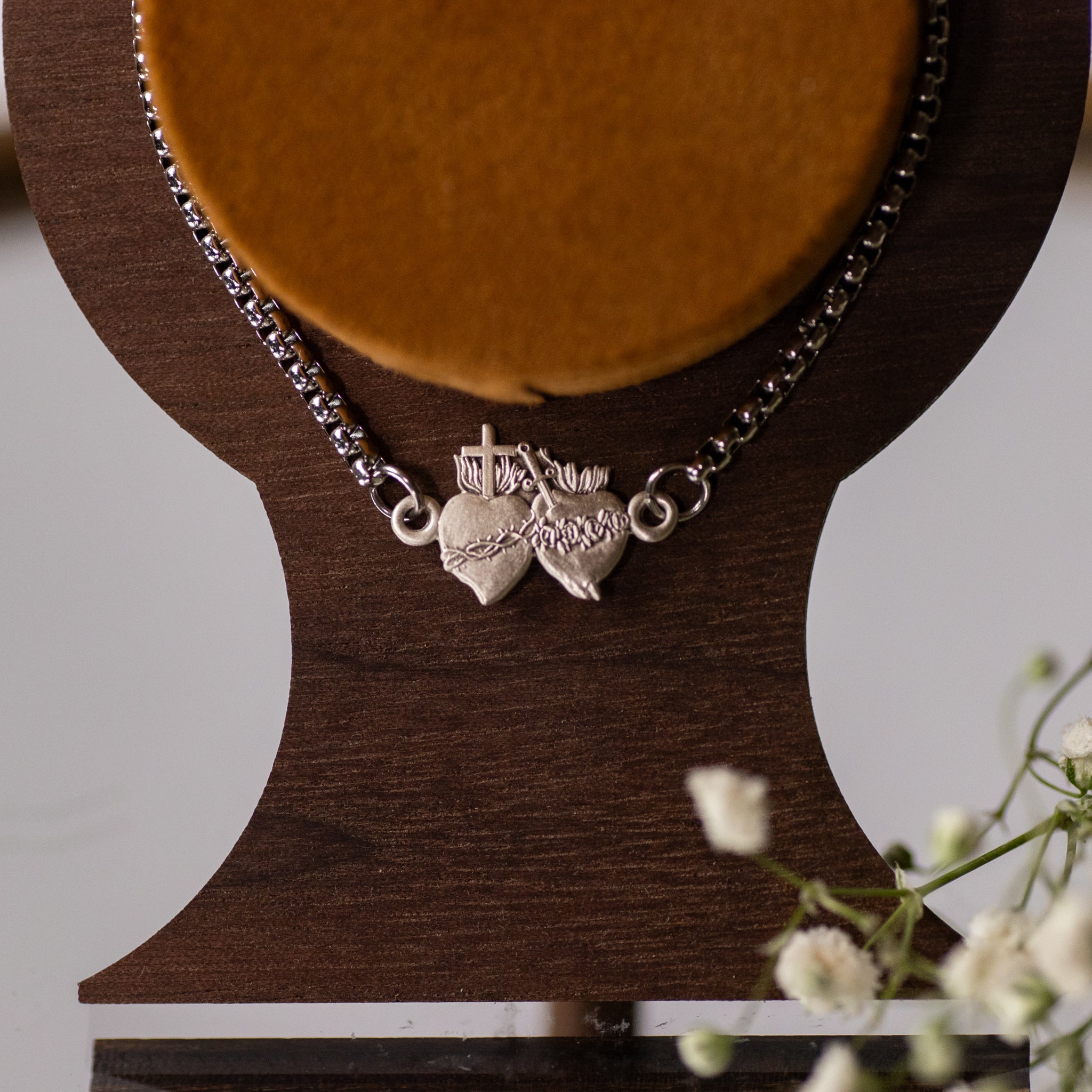 Bracelet - SHJ & IHM - Sterling Silver - Stainless Steel Bolo Chain