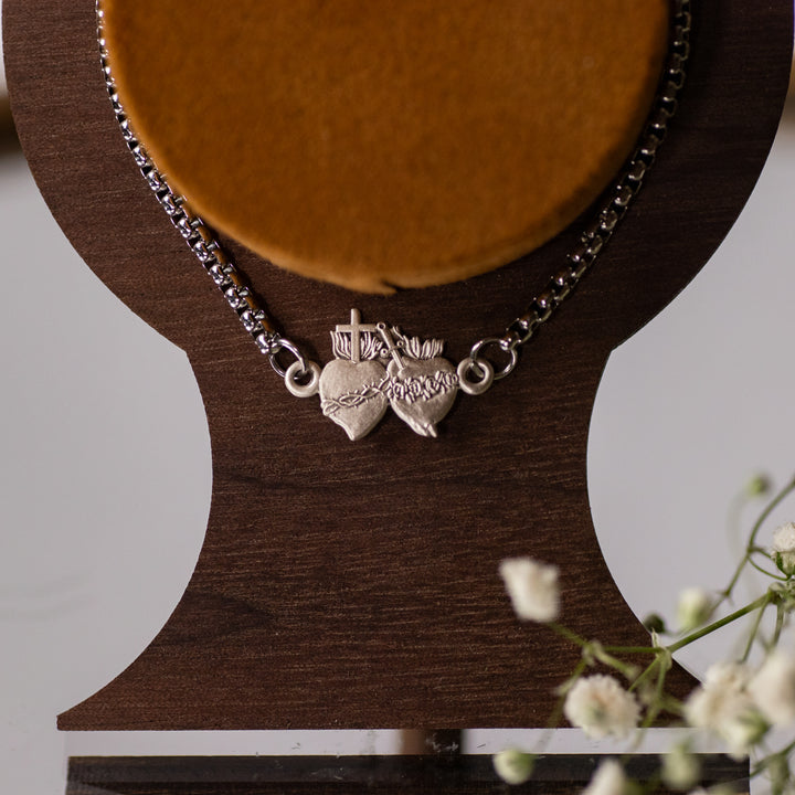 Bracelet - SHJ &amp; IHM - Sterling Silver - Stainless Steel Bolo Chain