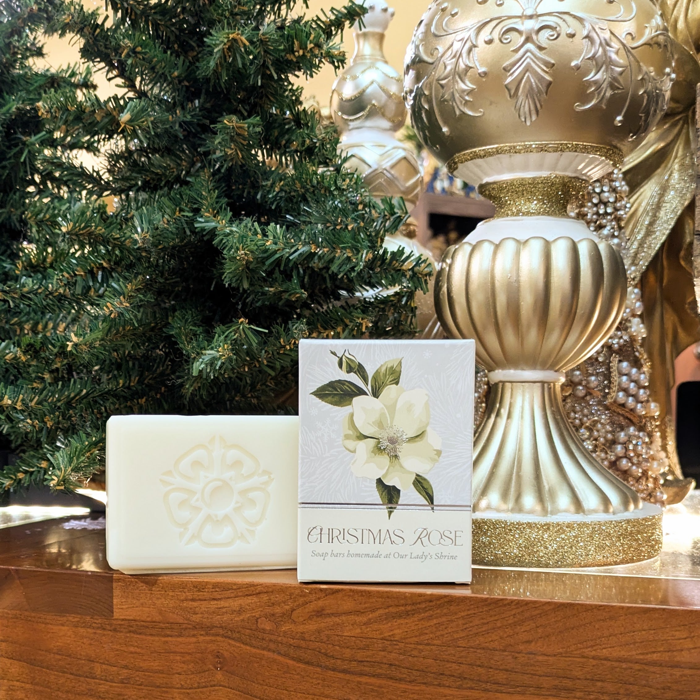 Christmas Rose Shrine Exclusive Bar Soap