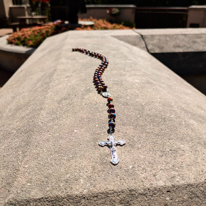 Rosary - Multi-Color Dye - Stone