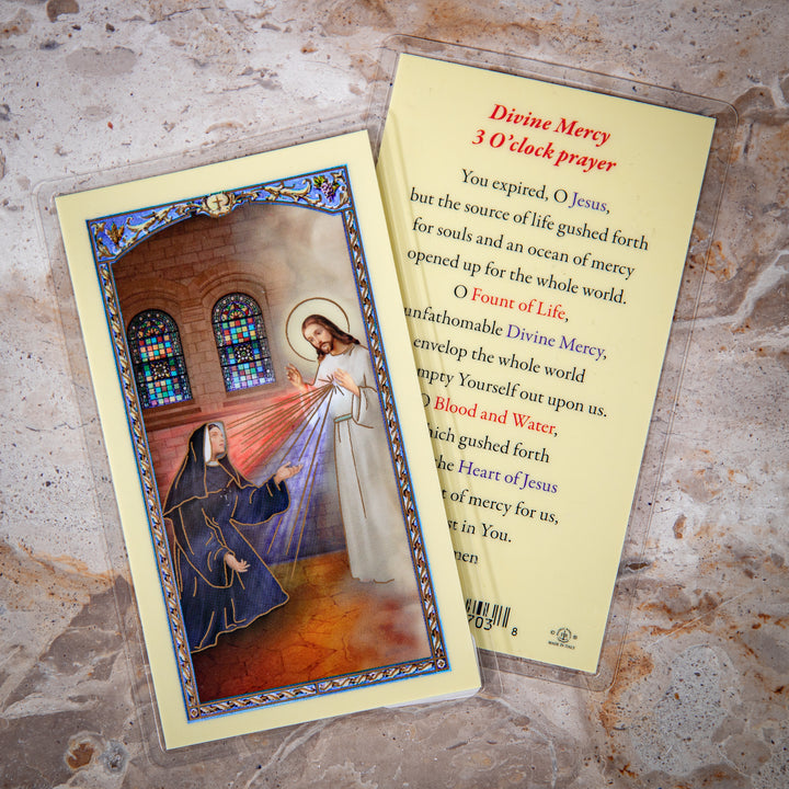 Divine Mercy Holy Card