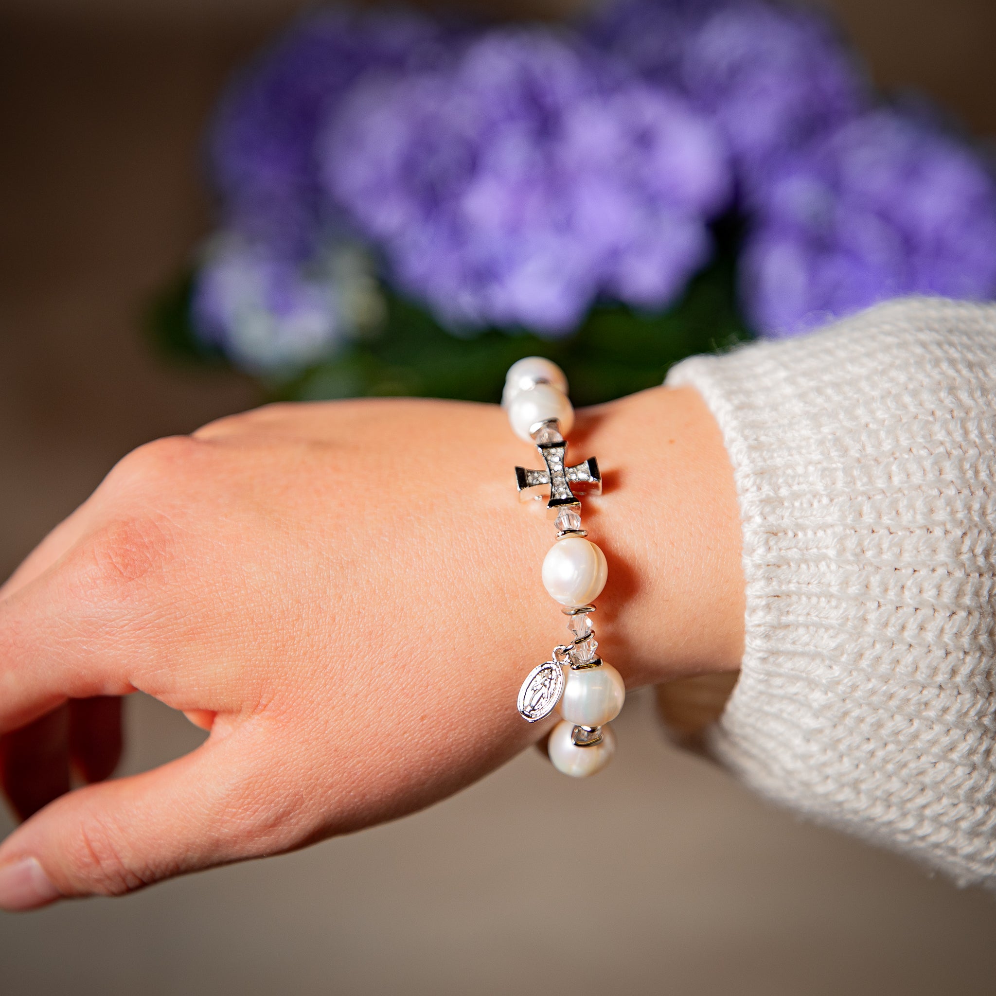 Pearl Rosary Bracelet