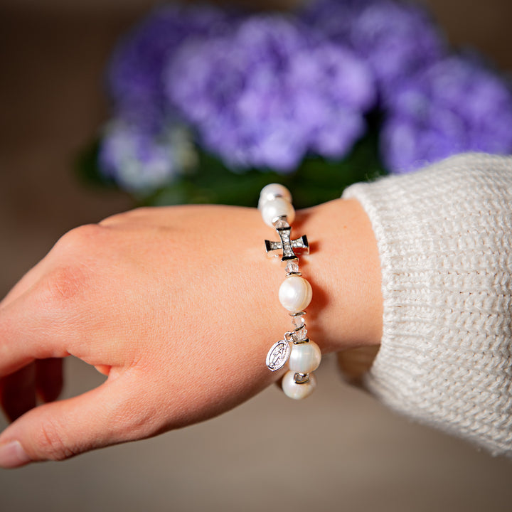 Pearl Rosary Bracelet