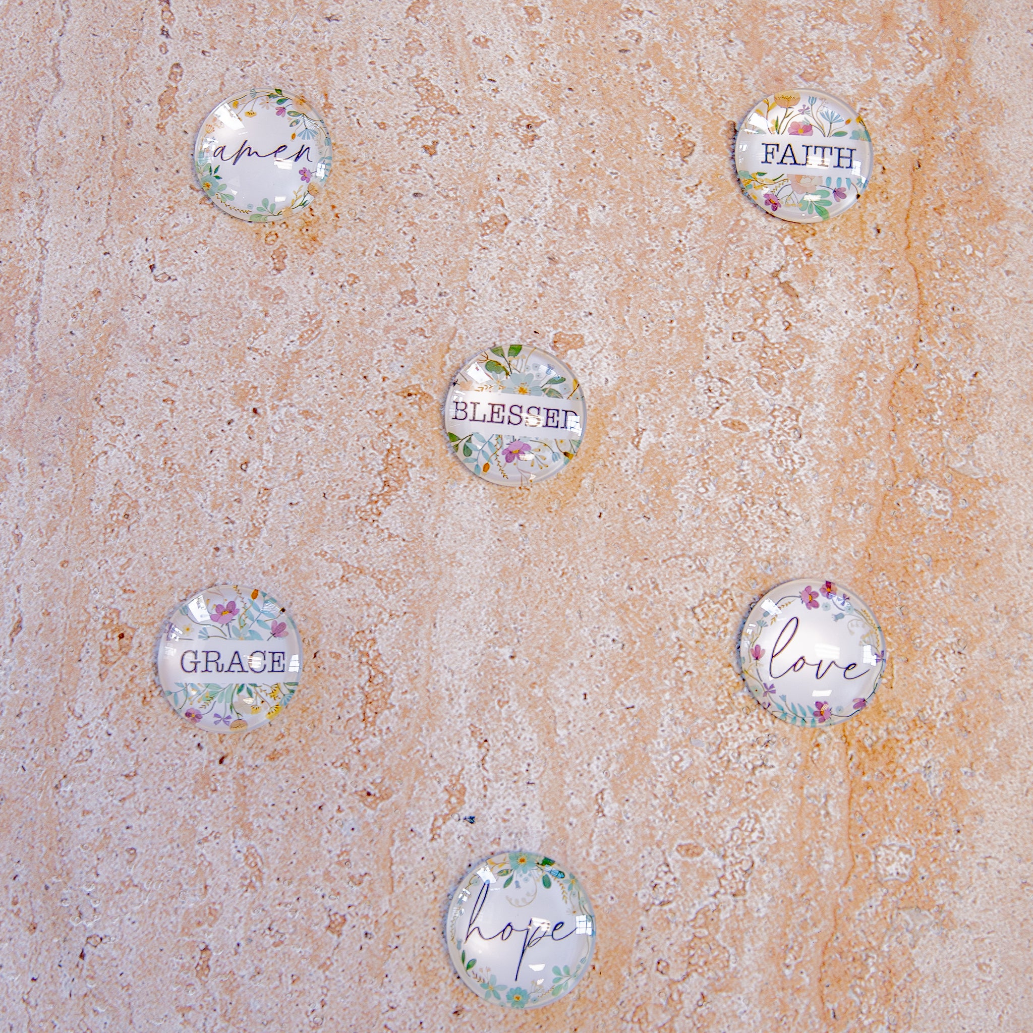 Faith and Flower Magnets