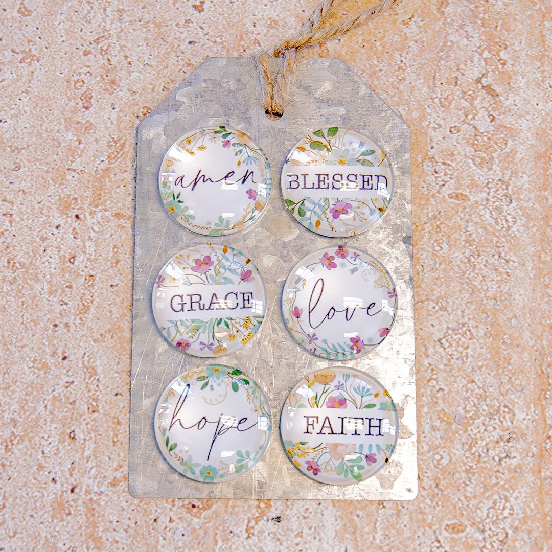 Faith and Flower Magnets