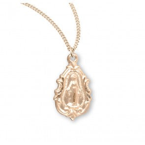 Pendant - MM - Baroque - Gold Over Sterling - 18"