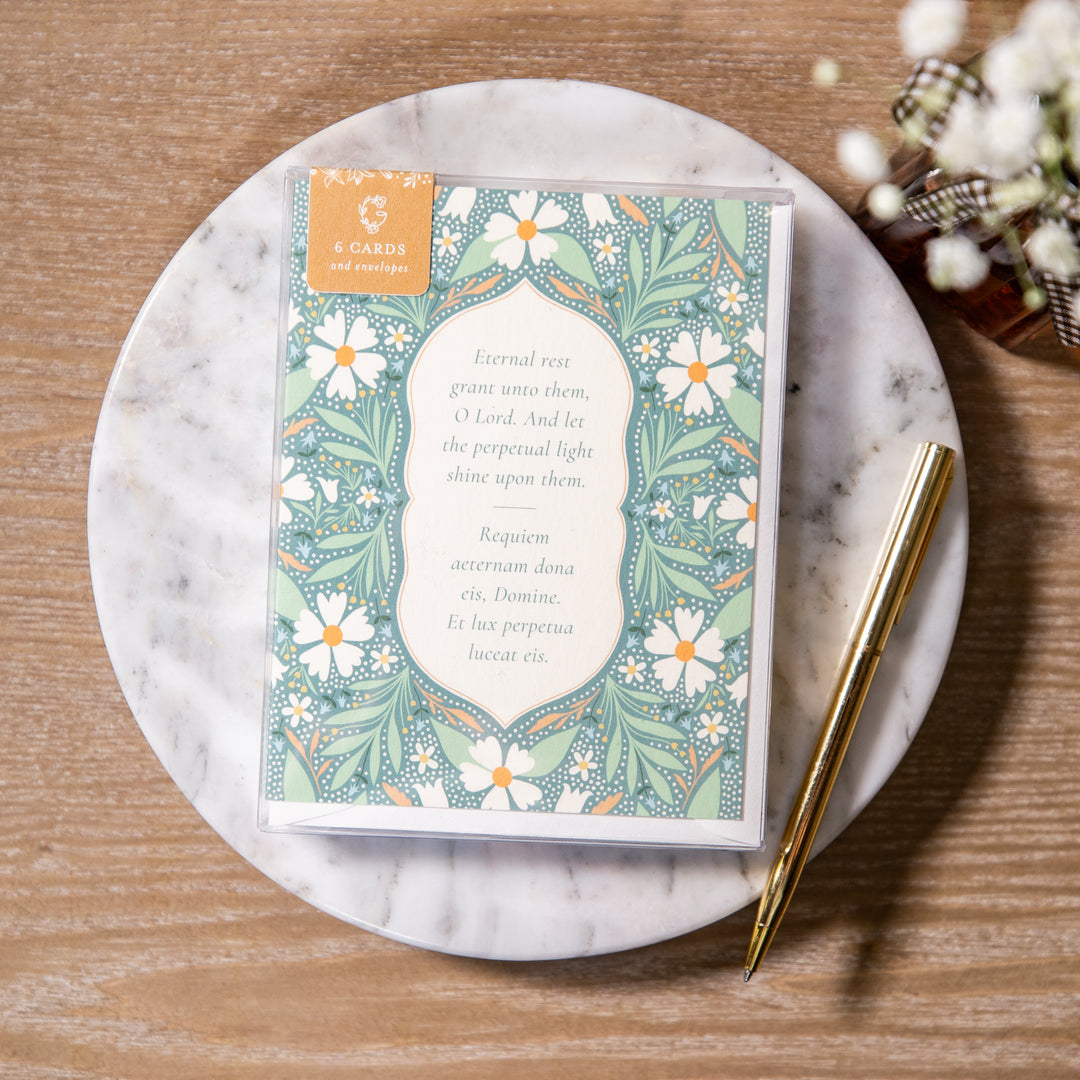 Boxed Card Set - "Eternal Rest" - Sympathy Card - 6pc