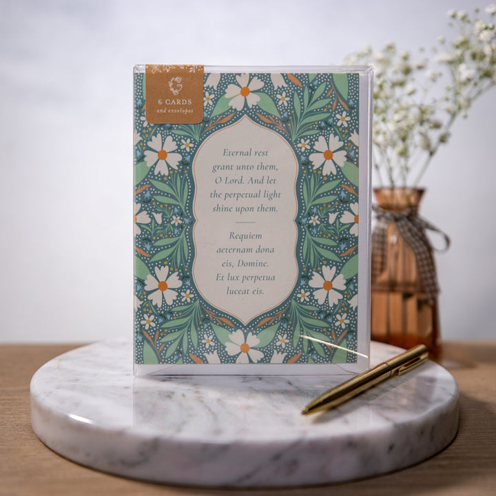 Boxed Card Set - "Eternal Rest" - Sympathy Card - 6pc