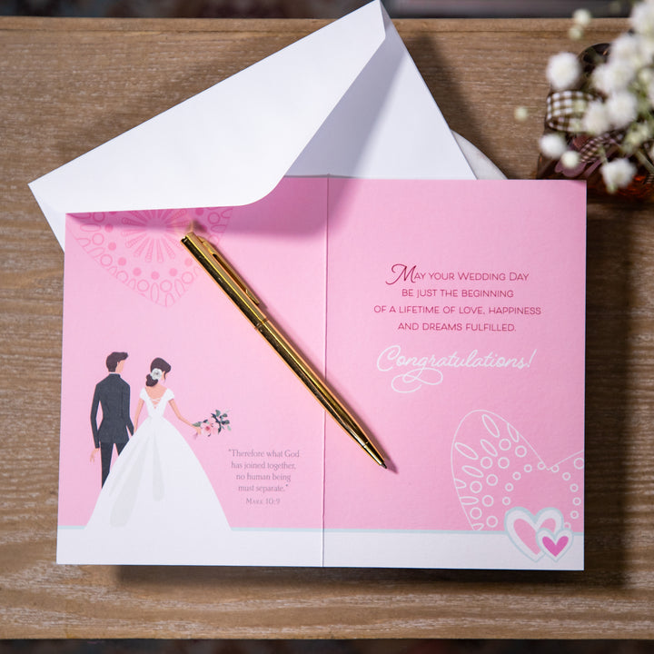 Gods Blessing on Your Wedding Greeting Card