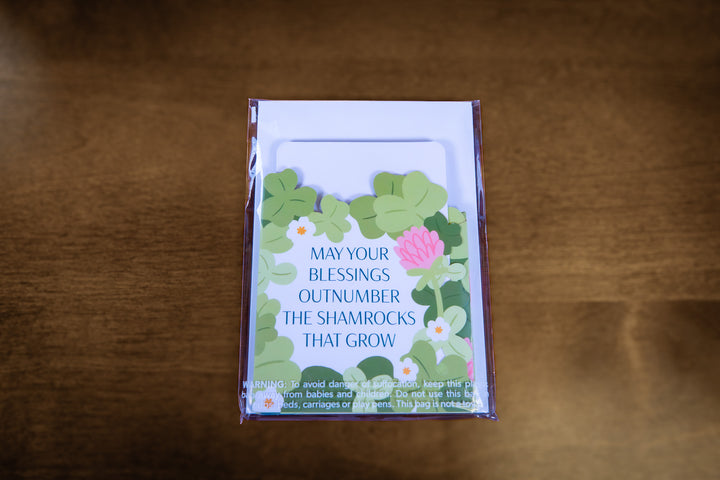 Shamrock Blessings Expanding Card