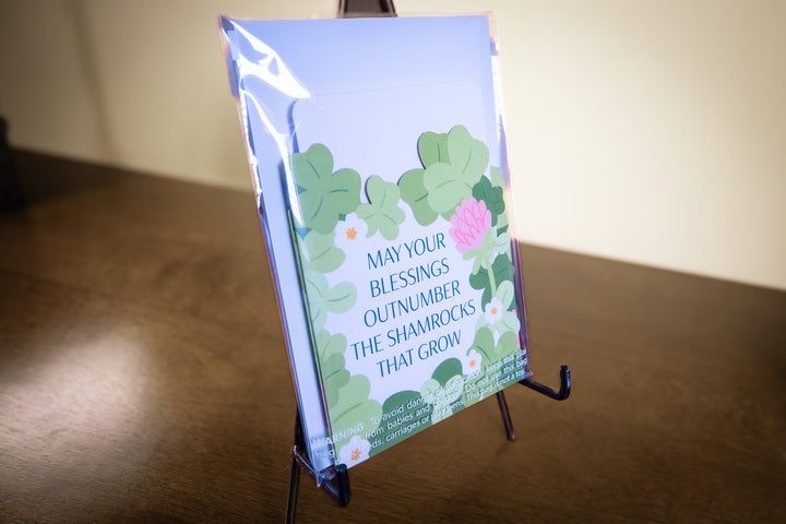 Shamrock Blessings Expanding Card
