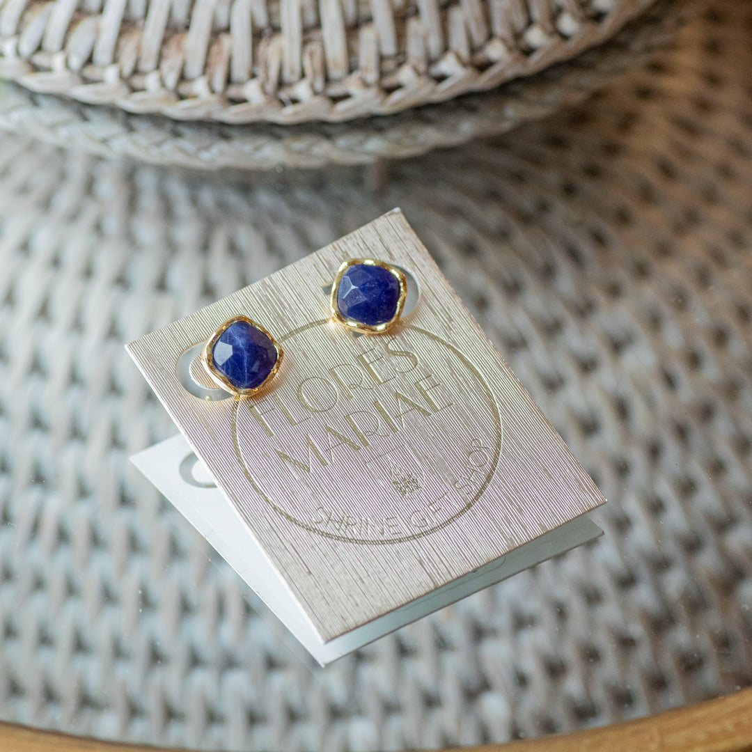 Sodalite Cushion Earrings