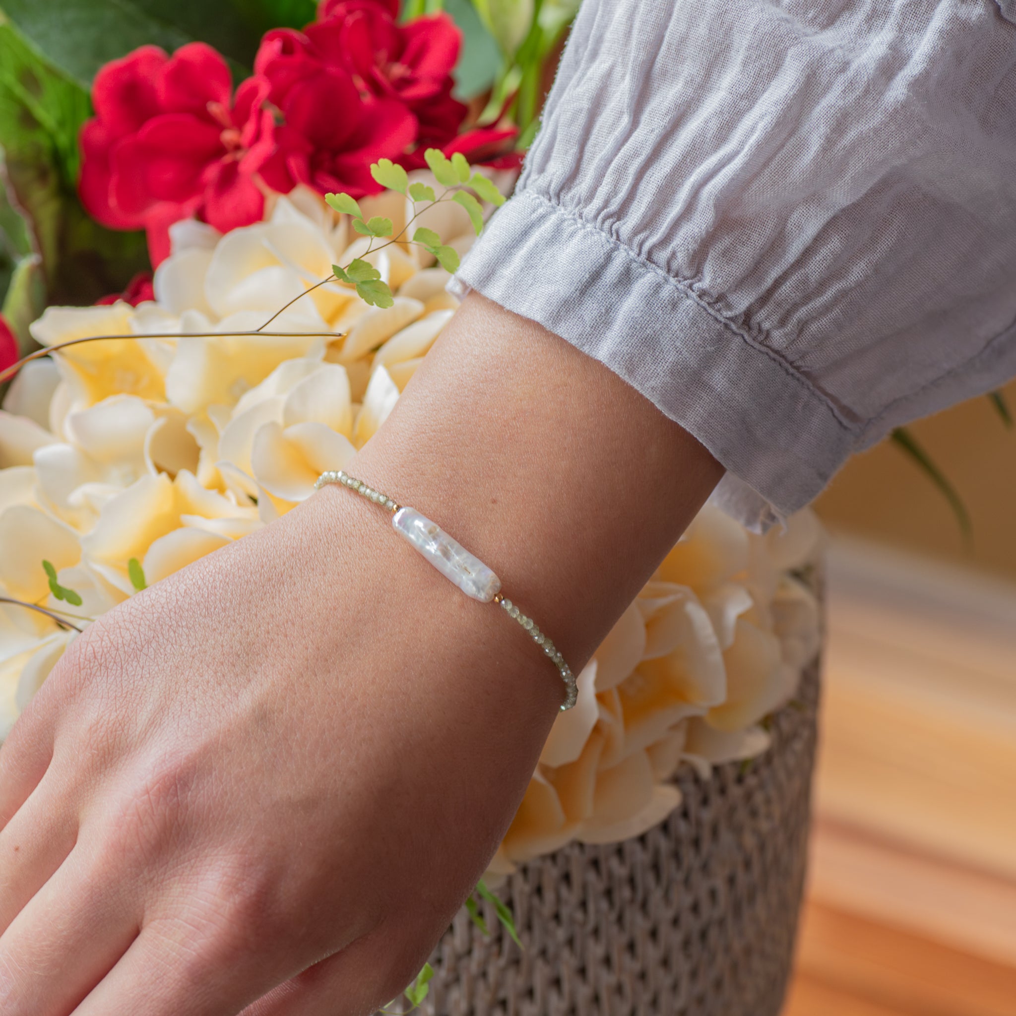 Freshwater Pearl Bar Bracelet