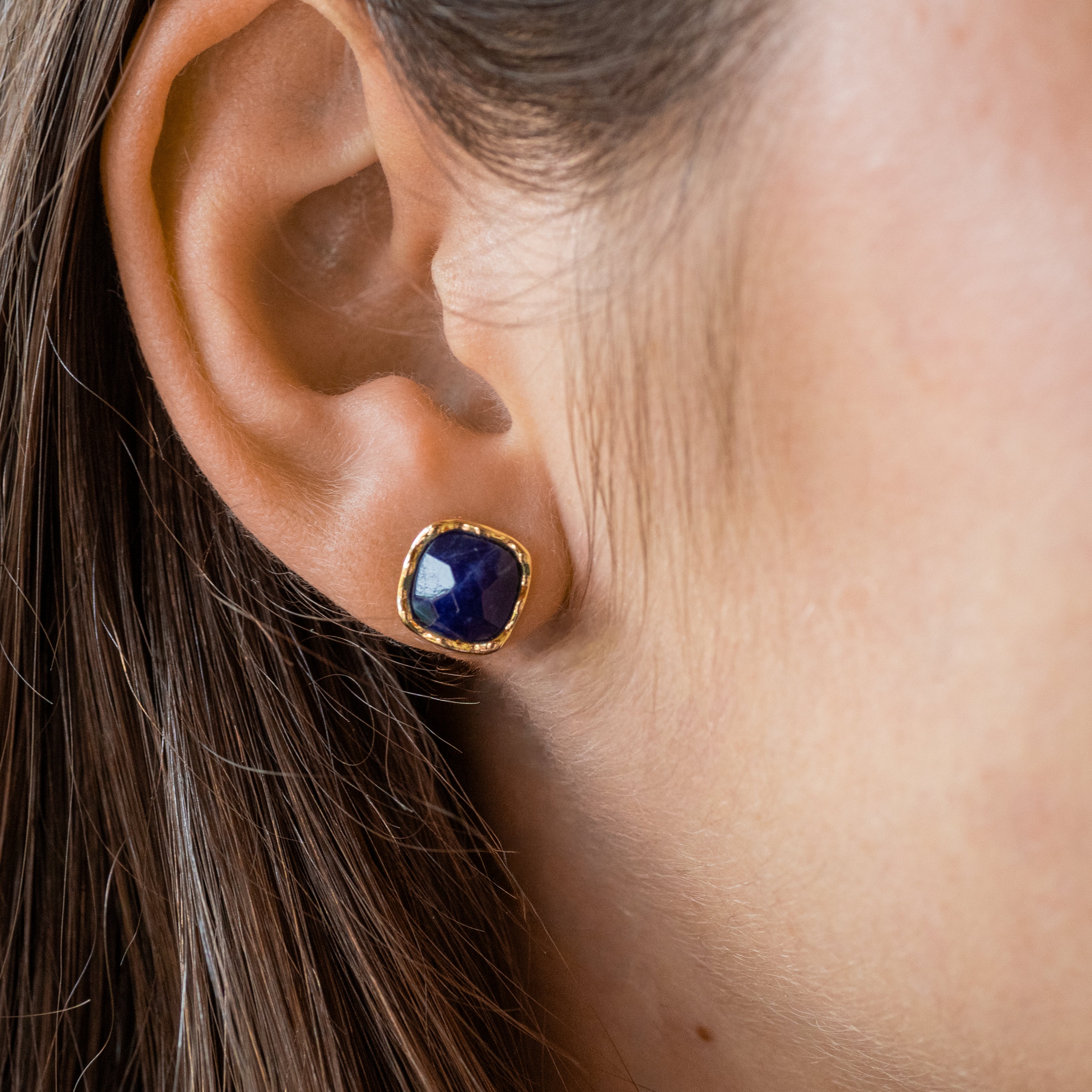Sodalite Cushion Earrings