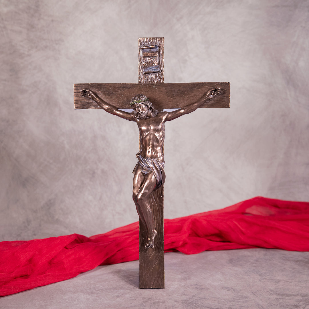 Bronze Wall Crucifix