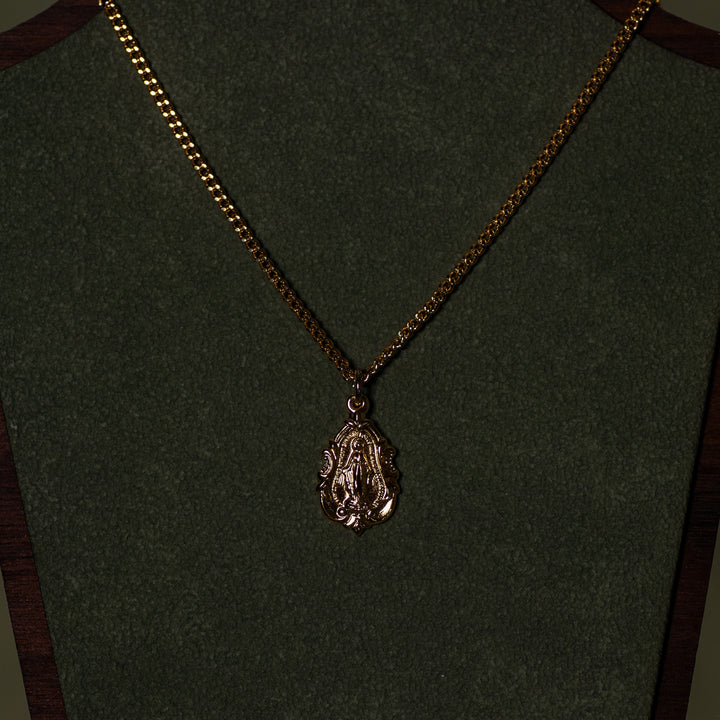 Pendant - MM - Baroque - Gold Over Sterling - 18"