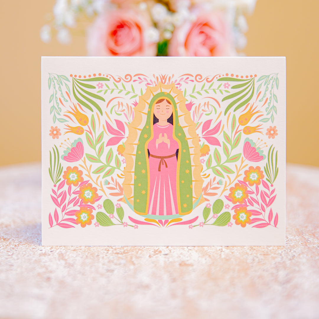 Our Lady of Guadalupe Floral Card