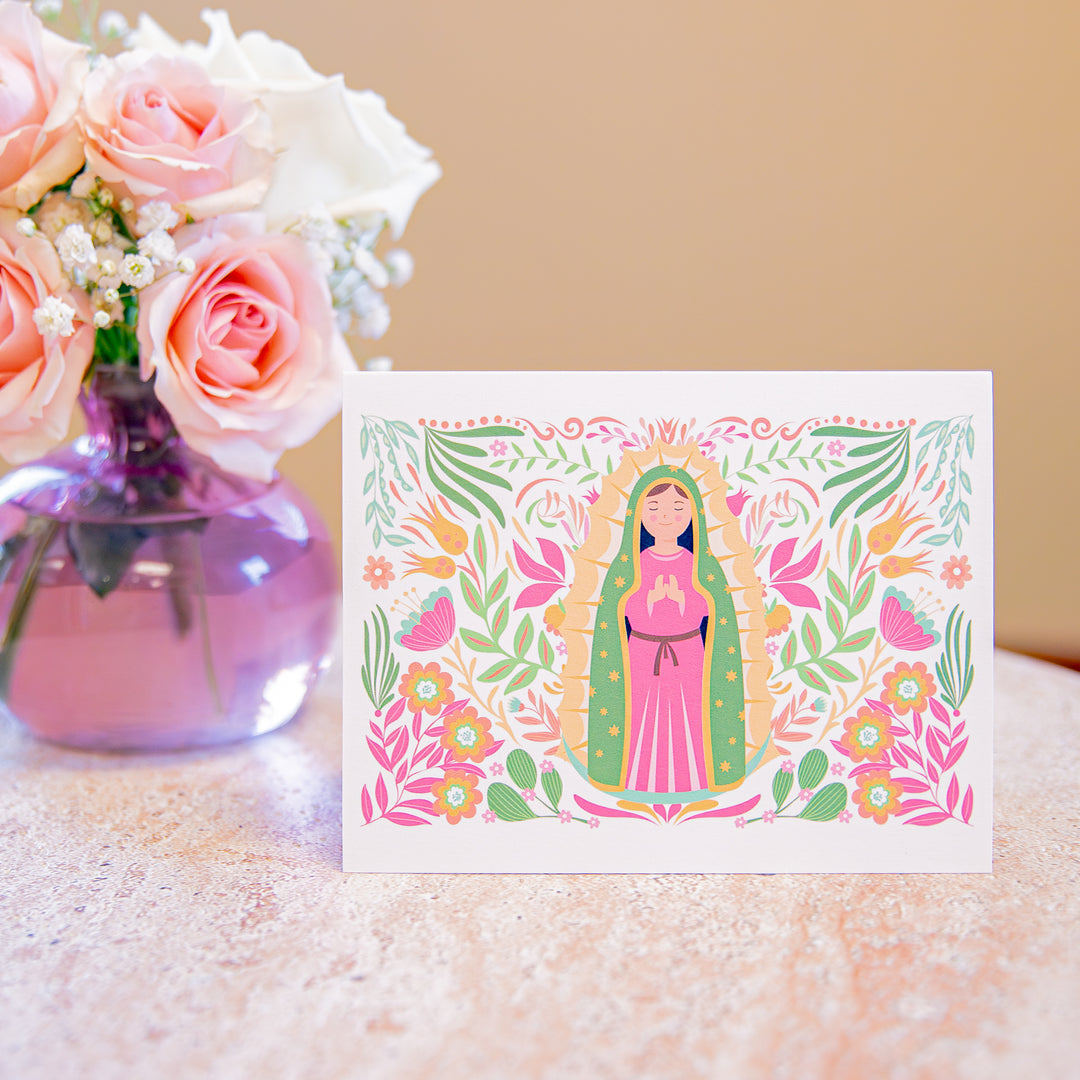 Our Lady of Guadalupe Floral Card