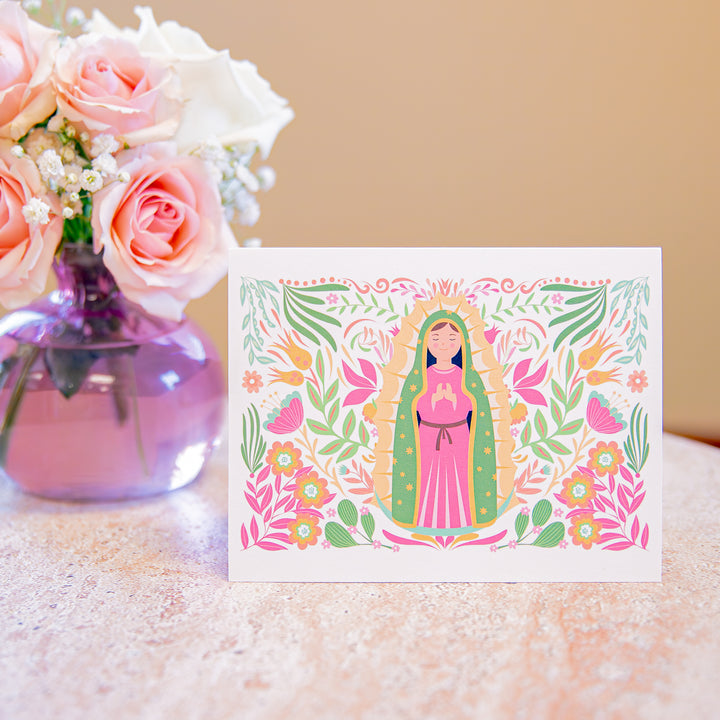 Our Lady of Guadalupe Floral Card