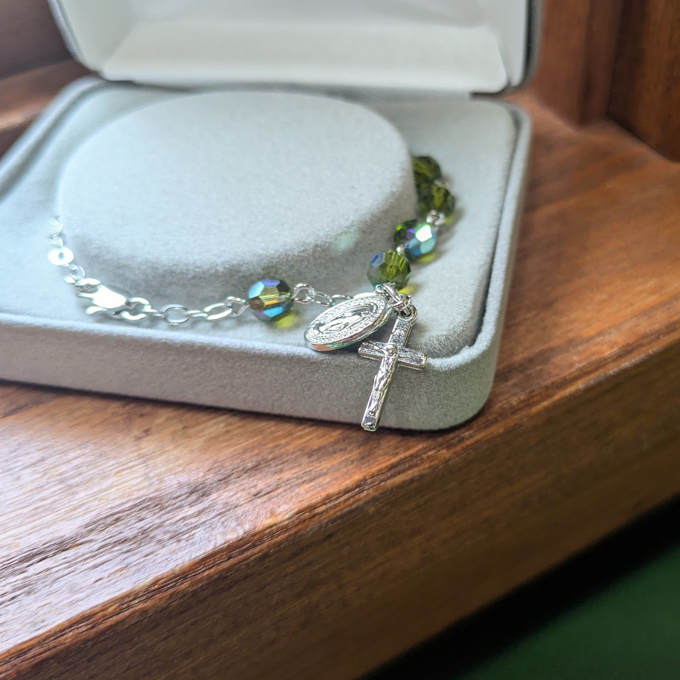 Rosary Bracelet - AB Olive