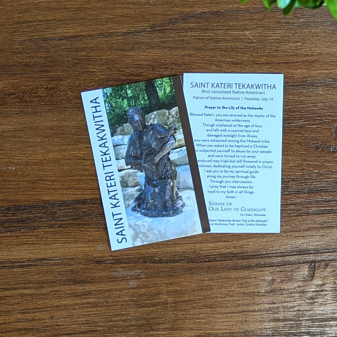 Shrine St Kateri Holy Card