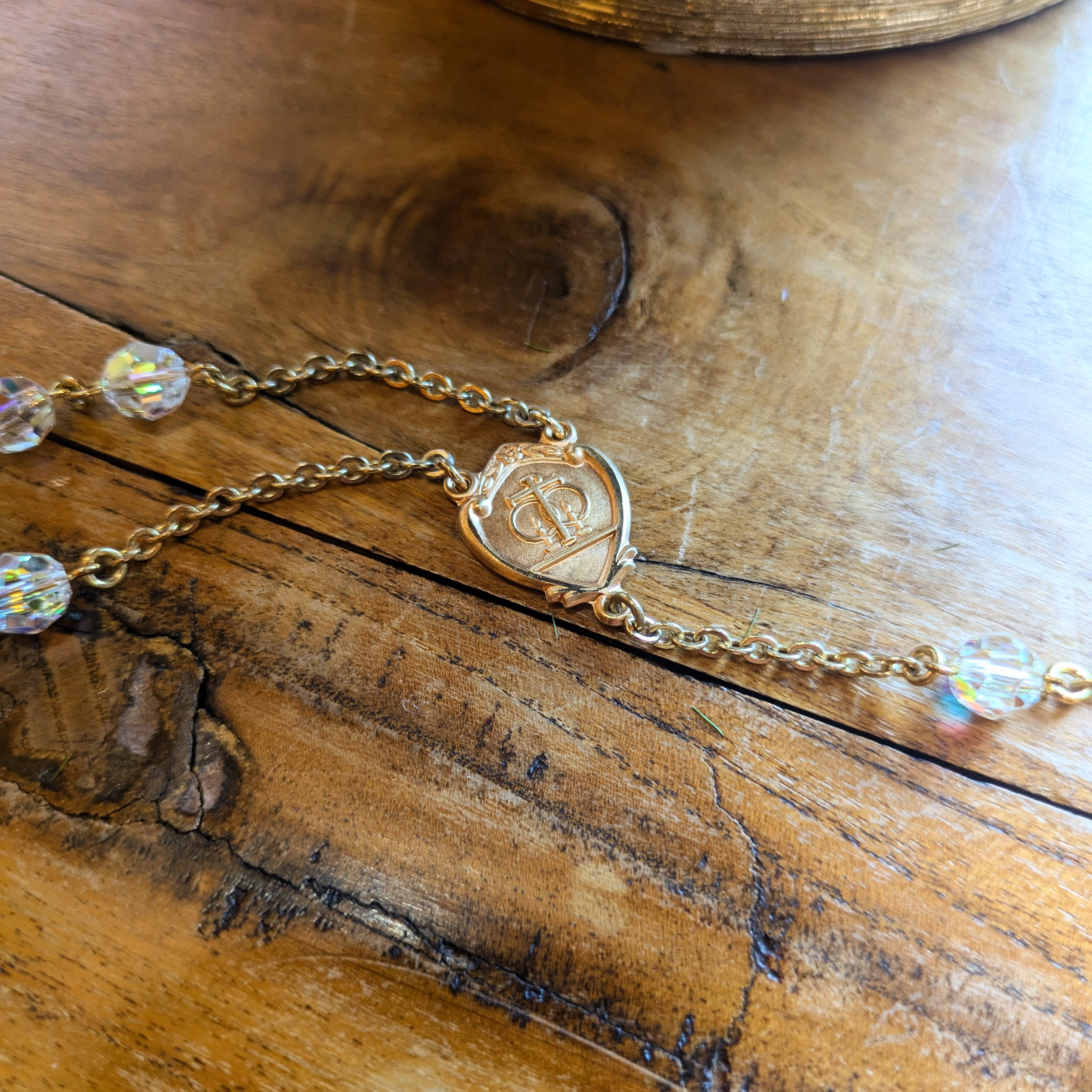 Wedding Lasso Rosary - Crystal