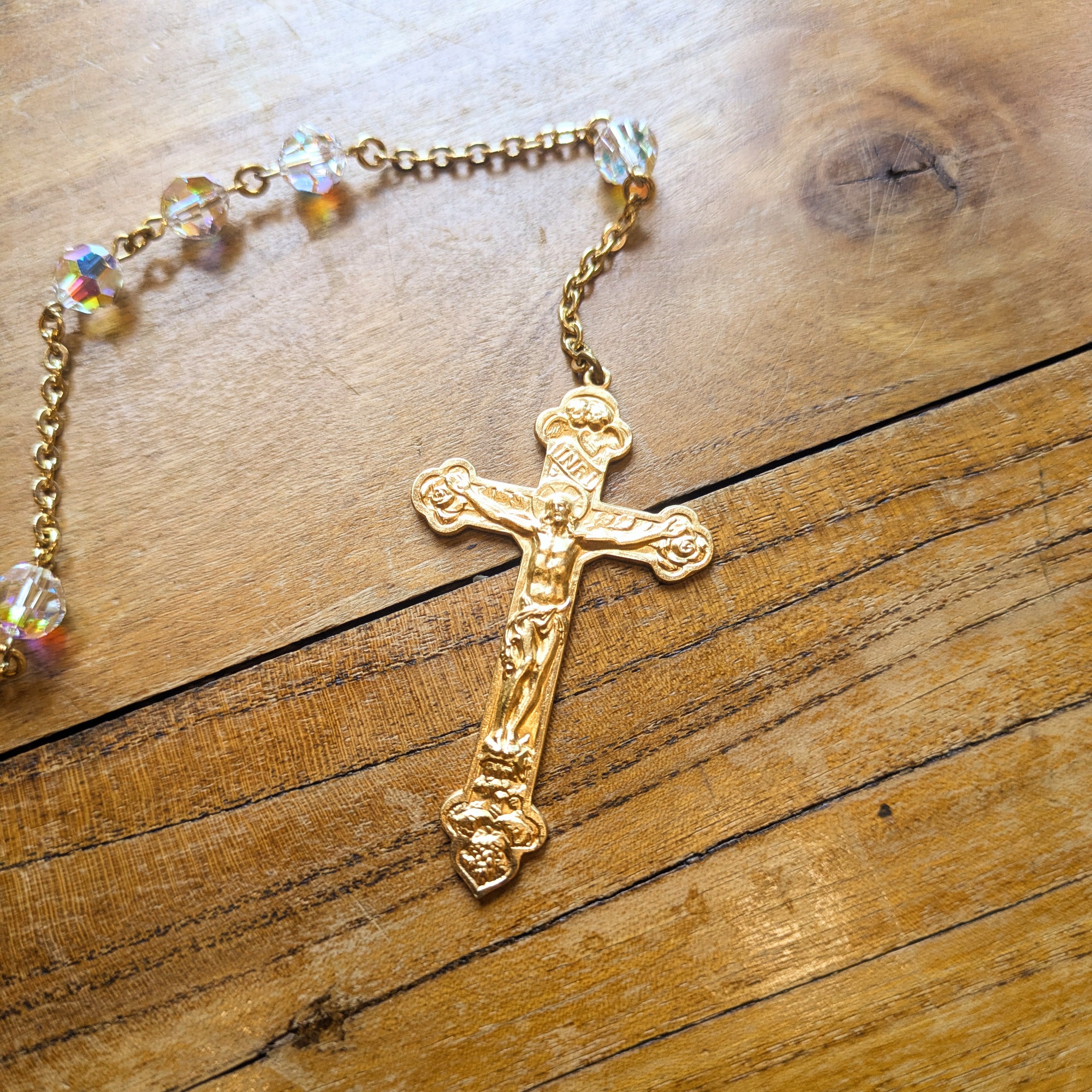 Wedding Lasso Rosary - Crystal