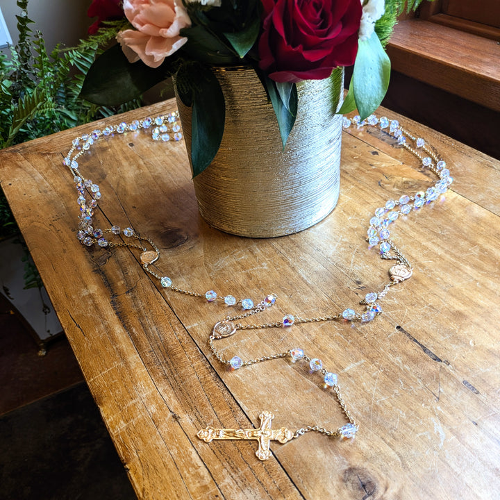 Wedding Lasso Rosary - Crystal