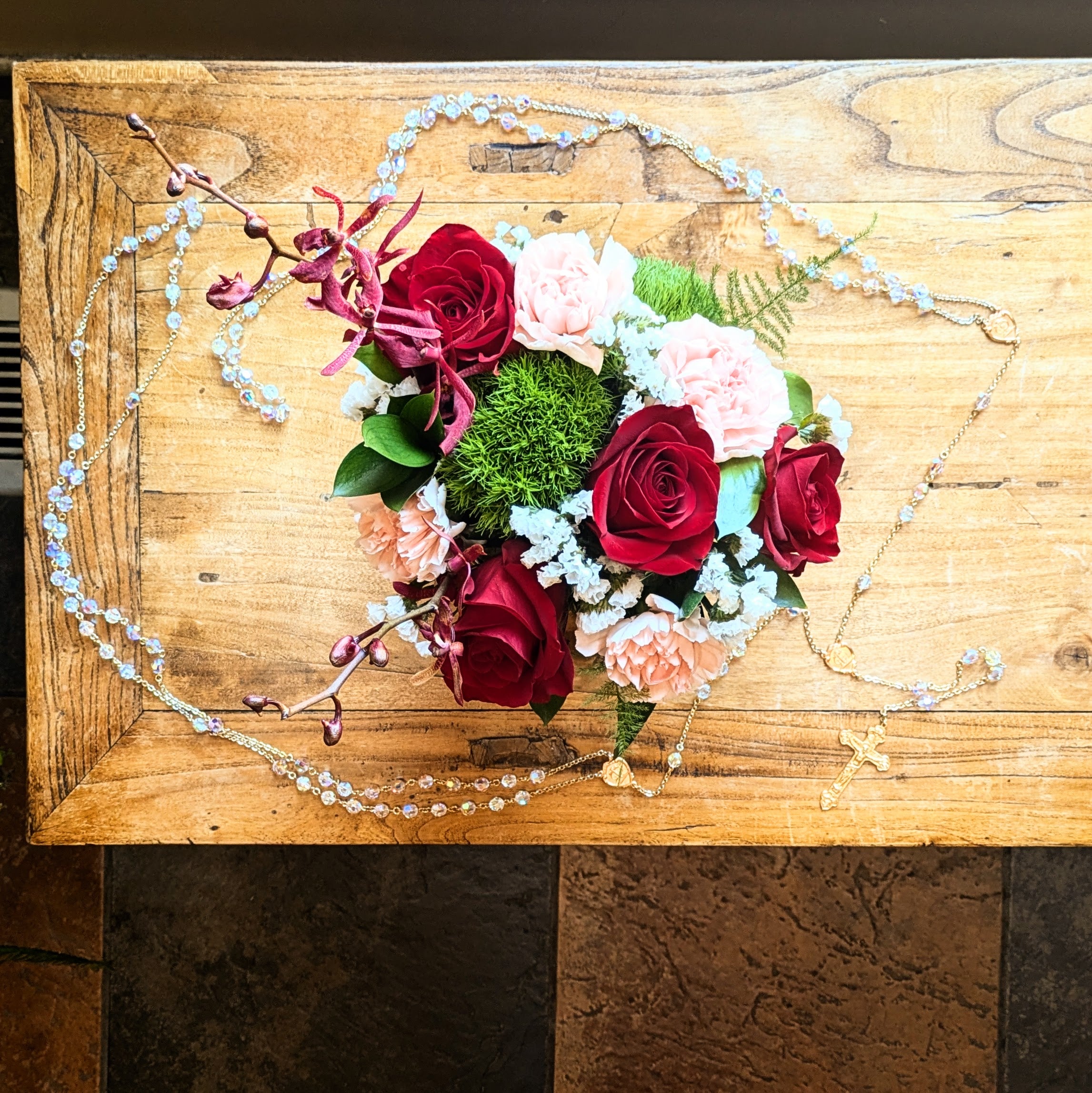 Wedding Lasso Rosary - Crystal