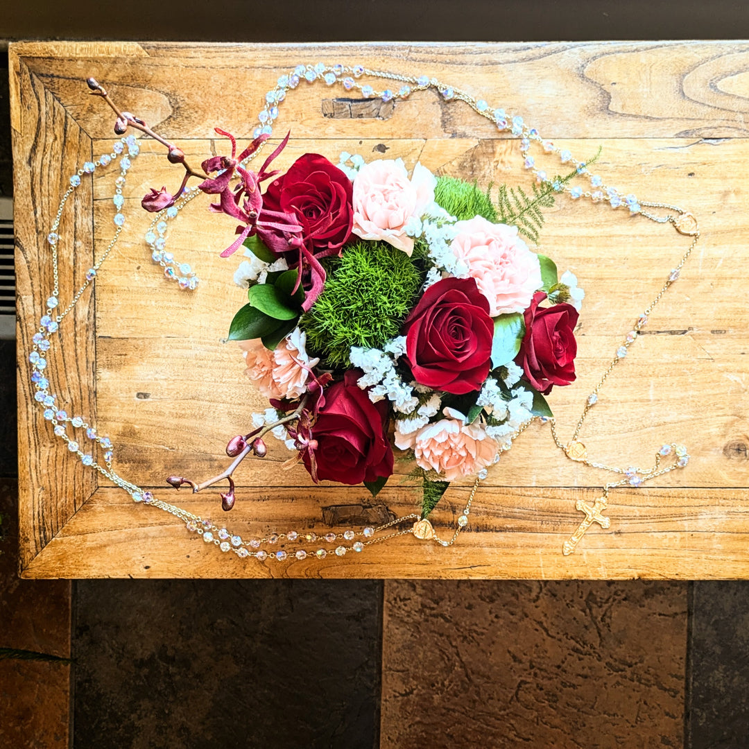 Wedding Lasso Rosary - Crystal