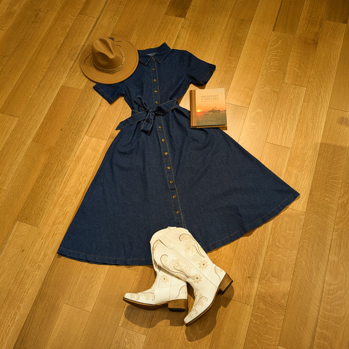 Dress - Denim - Navy Blue