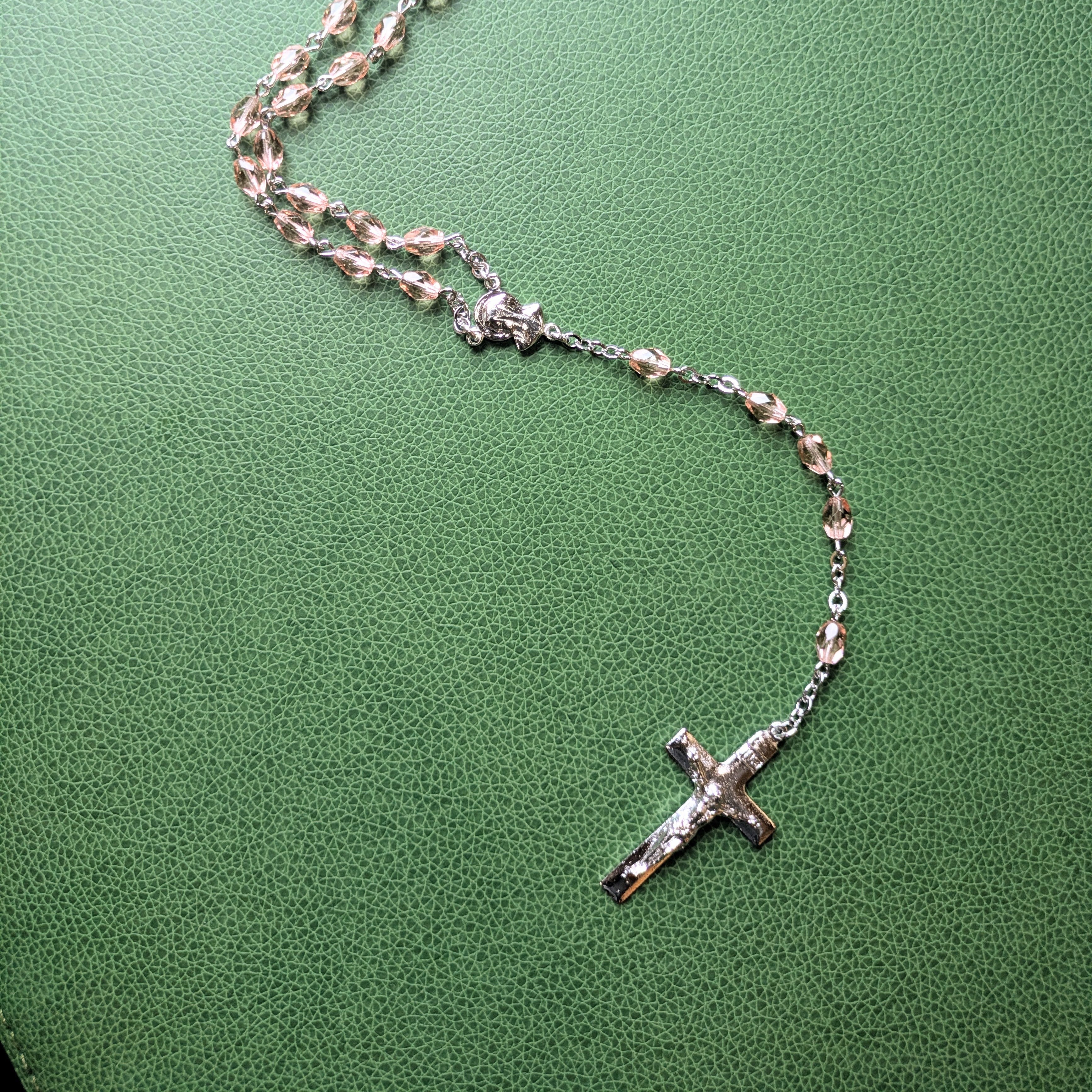Rosary - Checo Peach Bead
