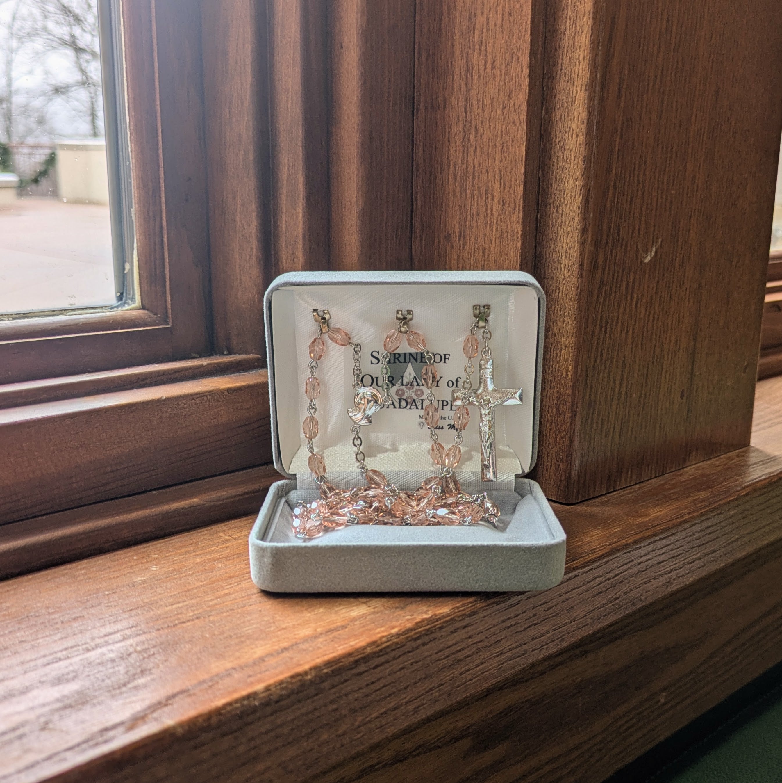 Rosary - Checo Peach Bead