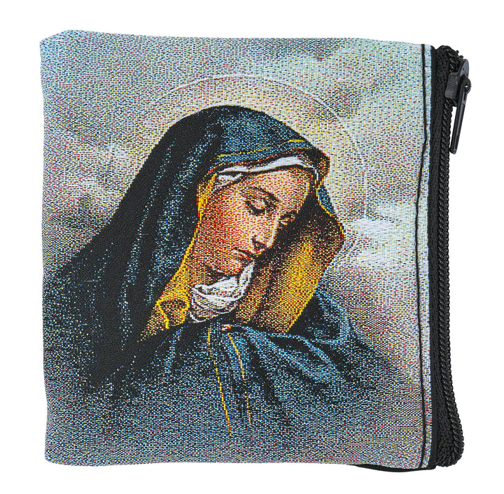 Rosary Case - OL Sorrows - Hand Woven
