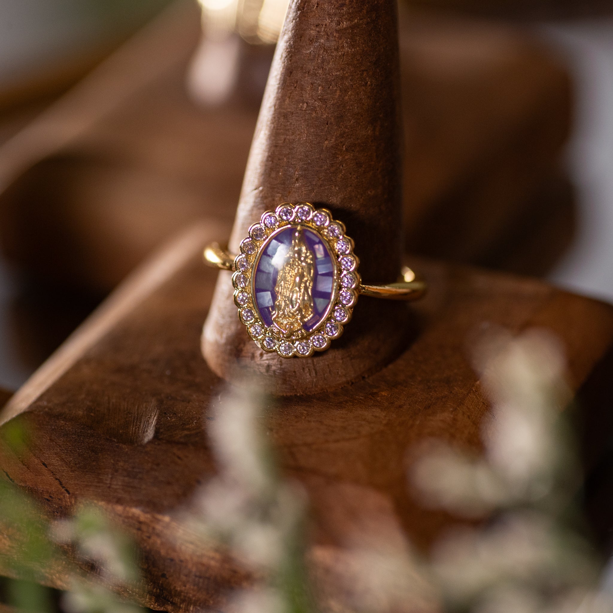 Ring - OLG - 14K Gold Filled - Purple - Cubic Zirconia