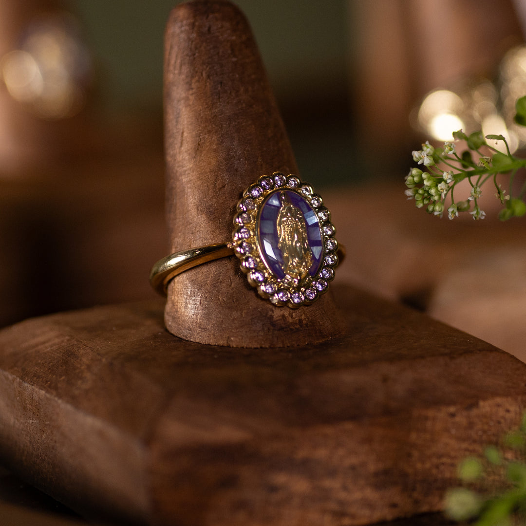 Ring - OLG - 14K Gold Filled - Purple - Cubic Zirconia