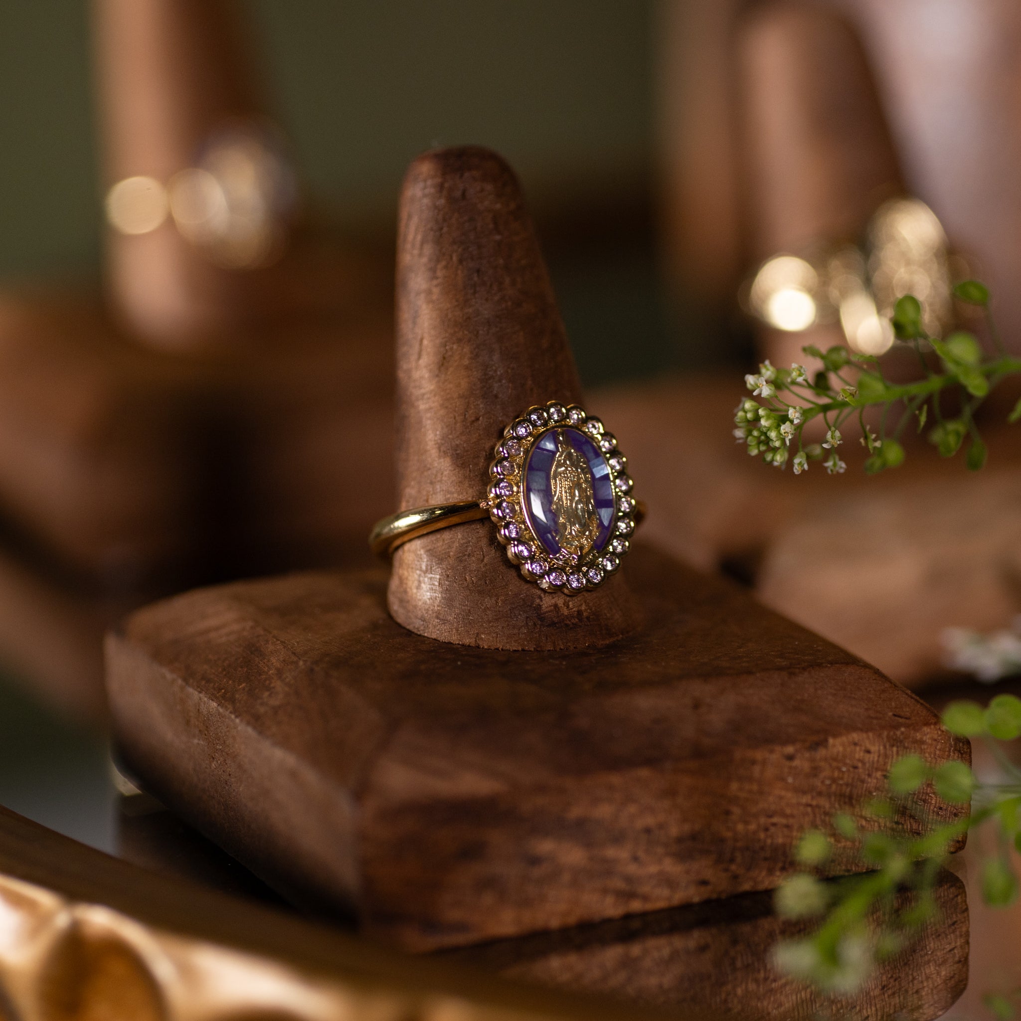 Ring - OLG - 14K Gold Filled - Purple - Cubic Zirconia