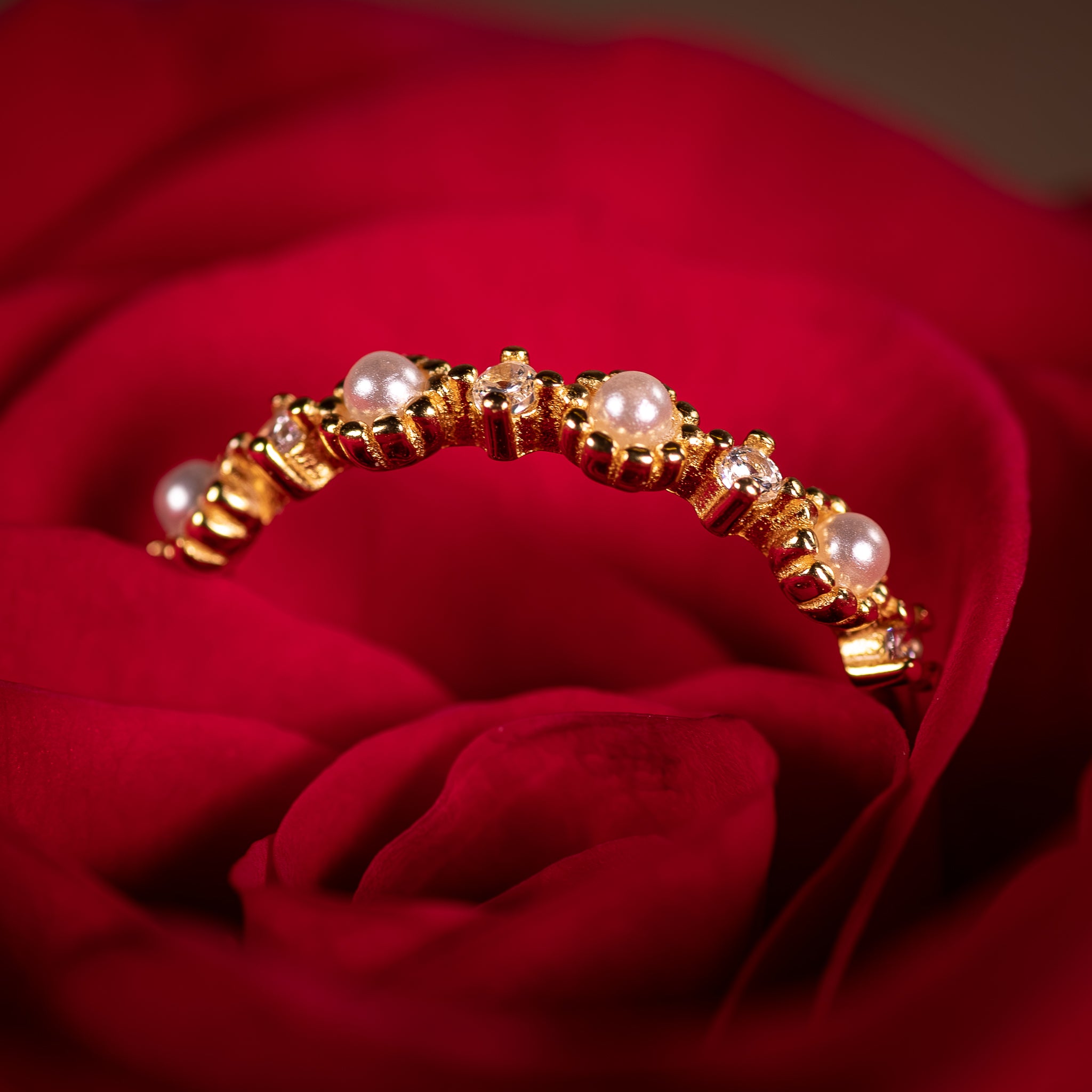 Pearl Cubic Zirconia Ring