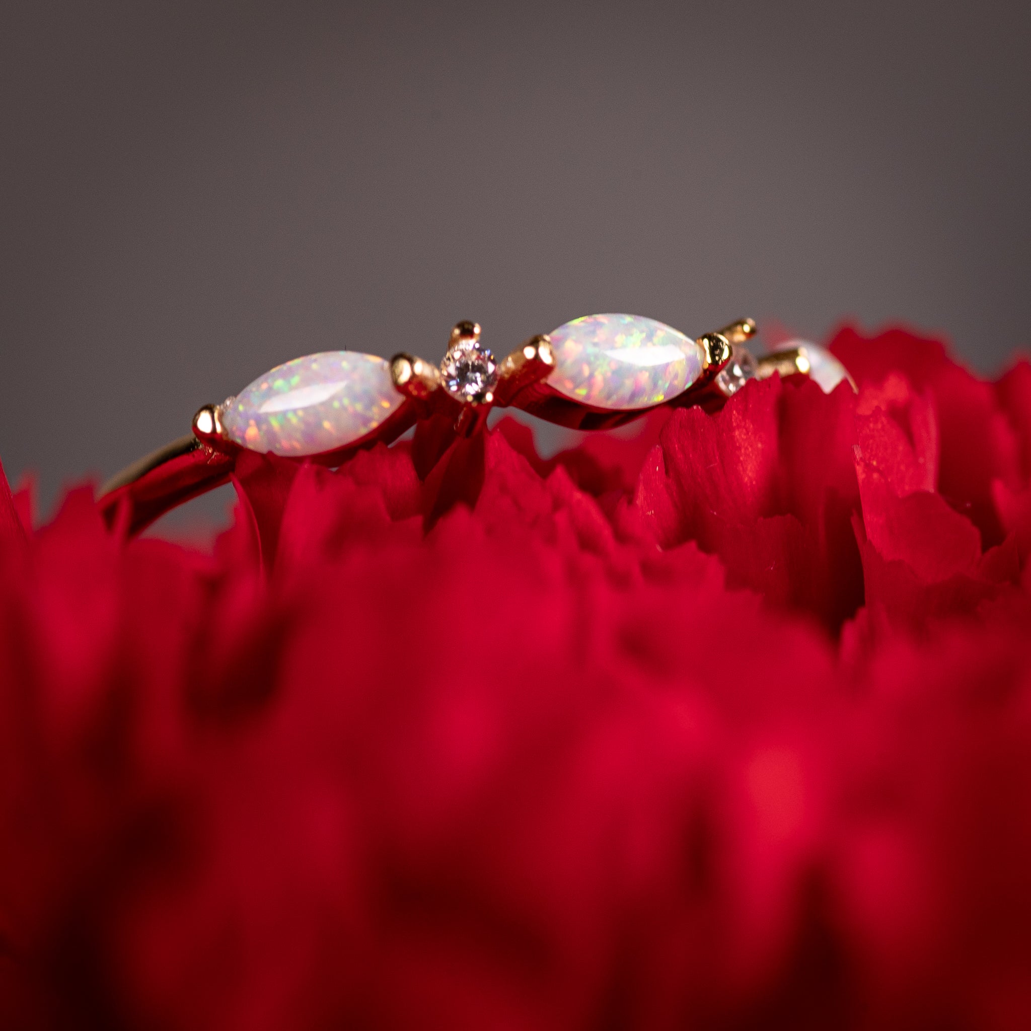 Opal Gold Ring