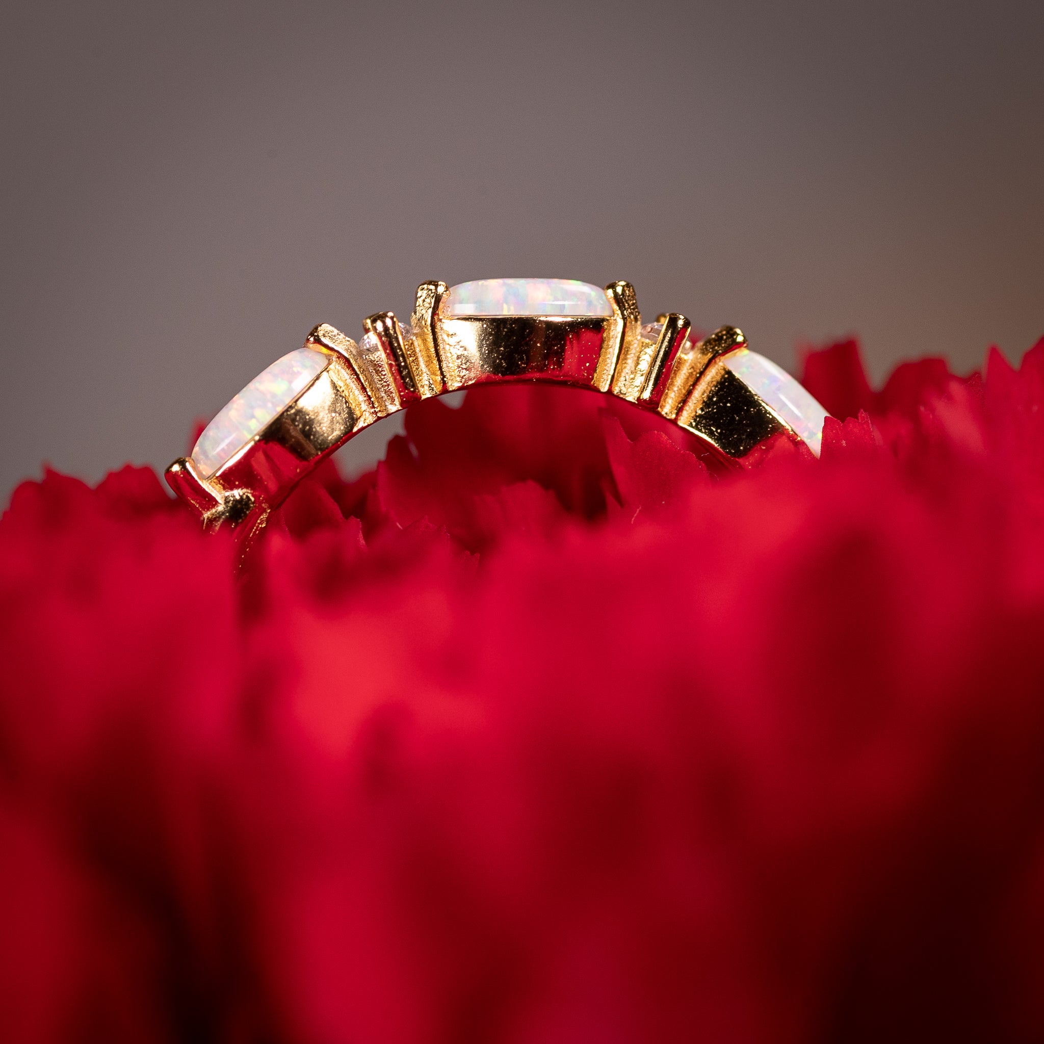 Opal Gold Ring